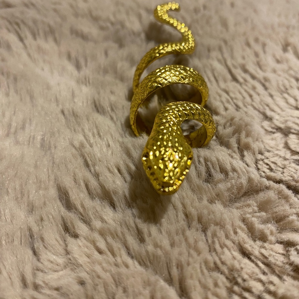 Gold Snake Ring - Picture 3 of 7